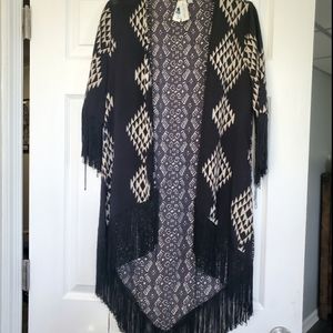 Silk Fringe Kimono